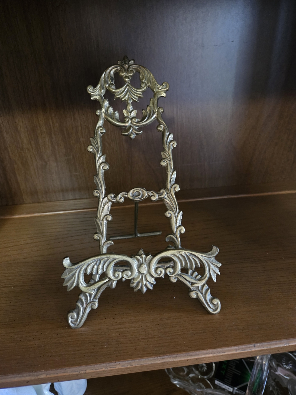 Ornate BrassDecorative Easel Stand -Baroque Style) Victorian
